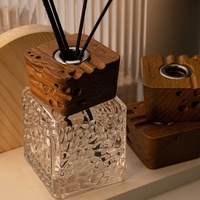 Capuchon en bois personnalisé pour diffuseur à bâtonnets, tailles 24 mm et 28 mm, couvercle en bambou pour emballage
