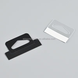 Factory Wholesale Plastic Self <b>Adhesive</b> Hang Tab Production Hang Plastic Self-<b>Adhesive</b> Folding Hang Tabs for Retail - Product Image 5