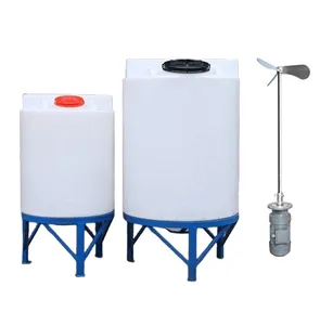 Réservoirs de stockage d'eau en plastique de haute qualité 1000 litres 1500L 2000l 5000l réservoir de mélange avec agitateur