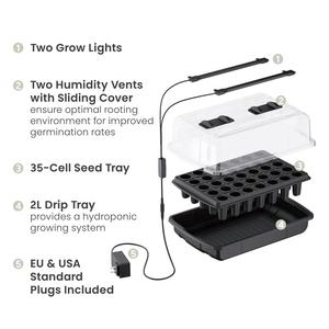 <span class=keywords><strong>Kit</strong></span> <span class=keywords><strong>de</strong></span> Inicio <span class=keywords><strong>de</strong></span> Cultivo HGS13-1CB <span class=keywords><strong>de</strong></span> 35 Celdas con Luces <span class=keywords><strong>de</strong></span> Cultivo, Bandeja <span class=keywords><strong>de</strong></span> Germinación Ajustable con Domo <span class=keywords><strong>de</strong></span> Humedad para Plantas <span class=keywords><strong>de</strong></span> Interior - Product Image 6