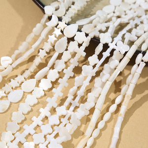 Atacado Natural Branco Shell Pérola e Arroz Beads Pink Coral Beads Osso Loose Beads para Casamento Jóias Fazendo Artesanato DIY - Product Image 5