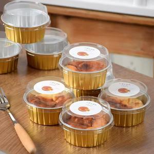 EUSOAR Couvercles jetables pour ramequins Bleu Lac, 60 paquets, 5 oz, en aluminium, <span class=keywords><strong>mini</strong></span> moules à muffins, pour desserts, cheesecakes, crème brûlée - Product Image 5