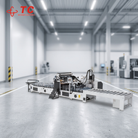 Machine de laminage et d'enroulement de profilés à colle chaude PUR pour film PVC motorisée professionnelle TC 45 kW, facile à utiliser pour les panneaux de porte