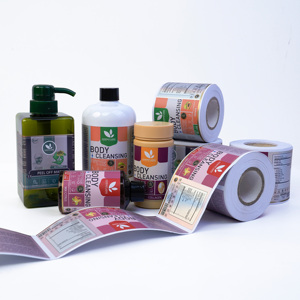 <span class=keywords><strong>Étiquette</strong></span>s adhésives en vinyle imperméable personnalisées pour shampooing, logo de marque, cosmétiques, soins de la peau, impression d'<span class=keywords><strong>étiquette</strong></span>s pour emballages alimentaires, rouleau d'autocollants - Product Image 1