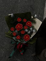 Bouquet de fleurs perlées faites à la main, pivoines et coquelicots, cadeau de Noël pour les amateurs de fleurs, fleuristes et décoration intérieure