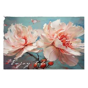 Alfombra de Baño de Tierra de Diatomeas con Diseño Floral Rectangular, Absorbente, Antideslizante, Lavable, de Secado Rápido y Diseño Contemporáneo - Product Image 5