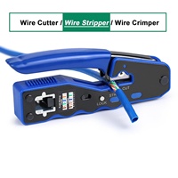 Kit d'outils de sertissage RJ45, Kit d'outils de sertissage Ethernet pour connecteurs RJ45 traversants, Sertisseur Ethernet avec connecteurs Cat 6