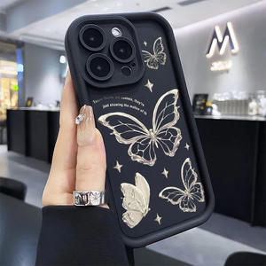 <span class=keywords><strong>Coque</strong></span> de téléphone antichoc en TPU à motif papillon avec protection d'objectif pour <span class=keywords><strong>iPhone</strong></span> 17 16 15 14 13 <span class=keywords><strong>12</strong></span> 11 Pro Max Modèle XR - Product Image 2