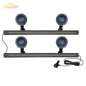 Yosovlamp Pare-brise avant et arrière <span class=keywords><strong>de</strong></span> voiture modifiés avec un à deux feux <span class=keywords><strong>de</strong></span> <span class=keywords><strong>barre</strong></span> longue ranger 48LED feux <span class=keywords><strong>de</strong></span> <span class=keywords><strong>toit</strong></span> d'avertissement - Product Image 1