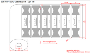 Échantillon gratuit ISO18000-6C étiquette/étiquette RFID UHF/autocollant réinscriptible <span class=keywords><strong>CODE8</strong></span> pour contrôle d'accès passif U à longue portée de gestion d'actifs - Product Image 3