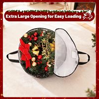 Sac de rangement imperméable pour couette de Noël, pliable, cylindrique, en polyester, avec motif d'arbre, pour vêtements et literie