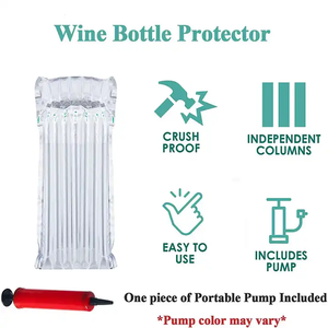 Protector de Bordes Ecológico de Material PA+PE, Botella de 750 ml, Rollo de Envoltura de Aire Inflable, Embalaje de Burbujas, Columna de Aire para Protección de Vino - Product Image 4