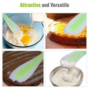 Spatola da Cucina Multiuso in <span class=keywords><strong>Silicone</strong></span> di Grado Alimentare, Doppia e Lunga, Riutilizzabile e Antiaderente <span class=keywords><strong>per</strong></span> Torte, Biscotti e <span class=keywords><strong>Pasticceria</strong></span> - Product Image 2