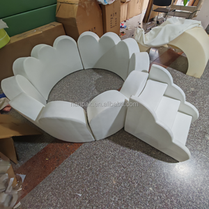 Équipement de jeu intérieur/extérieur unique en mousse ondulée ronde pour enfants, piscine <span class=keywords><strong>à</strong></span> balles de 4 <span class=keywords><strong>à</strong></span> 20 pieds, aire de jeux souple pour fêtes, événements, garderies et location - Product Image 3