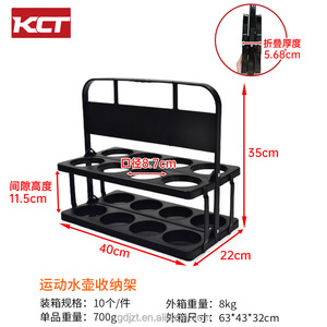Portable 8-Slots Plastic Bike Rack Modern Design Foldable Reusable Eco-Friendly Waterproof Sports <strong>Drink</strong> <strong>Stand</strong> Wine Camping - Product Image 2