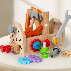 Montessori hộp công cụ thiết lập tháo gỡ khối giả vờ chơi học tập phát triển câu đố trò chơi giáo dục đồ chơi cho trẻ em trai cô gái - Product Image 2