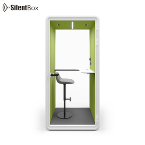 Pods de silence mobiles cabine d'appel téléphonique de bureau personnalisée multi-style cabine de confidentialité pour une personne - Product Image 3