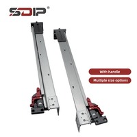 American Type 2 Fold Damper Soft Close Undermount Glissière de tiroir dissimulée Rails télescopiques cachés pour l'appartement Panier