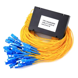 ABS kutusu tipi 2.0MM kablo G657A 32 yollu 1*32 FIBER optik PLC ayırıcı