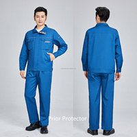 Ensembles de vêtements de travail de sécurité en coton respirant sergé épais 235g (80% POLY / 20% C) pour la construction, longueur genou