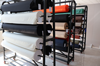 Tissus textiles mélangés respirants tissés sur mesure, 63% coton, 31% nylon, 6% élasthanne, pour vêtements tels que manteaux, vestes, pantalons