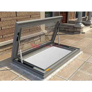 Fenêtre de toit vitrée électrique Skyview à cadre en aluminium pour grenier à pente, avec éclairage ventilé et isolation personnalisables - Product Image 2