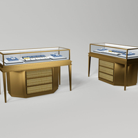 Vitrines à bijoux esthétiques haut de gamme avec éclairage LED personnalisées ; Présentoirs et vitrines à bijoux de luxe verrouillables