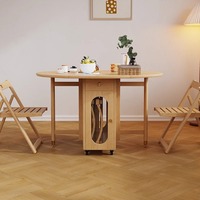Table à manger moderne transformable avec bord naturel, extensible
