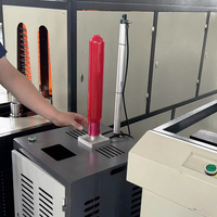Machine de soufflage de bouteilles d'eau semi-automatique à 1 cavité, grande capacité 10L 20L, avec chauffe-préformes infrarouge rotatif, souffleuse PET