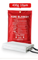 Couverture anti-feu flexible de haute qualité, nouvelle conception, équipement de lutte contre l'incendie, matériau en fibre de verre, marque BAOAN, modèle FB01-BA, rouge