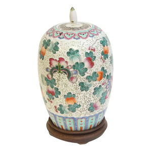 <span class=keywords><strong>Vase</strong></span> en porcelaine chinoise antique de qualité à prix avantageux avec émail <span class=keywords><strong>vert</strong></span> et motif floral torsadé, <span class=keywords><strong>bouteille</strong></span> en forme de calebasse - Product Image 1