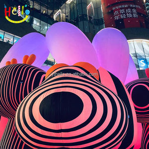 Âm nhạc Lễ hội ánh sáng nghệ thuật tổ chức sự kiện Inflatable bộ lạc công cộng tác phẩm điêu khắc sọc Inflatable airship dàn nhạc - Product Image 6