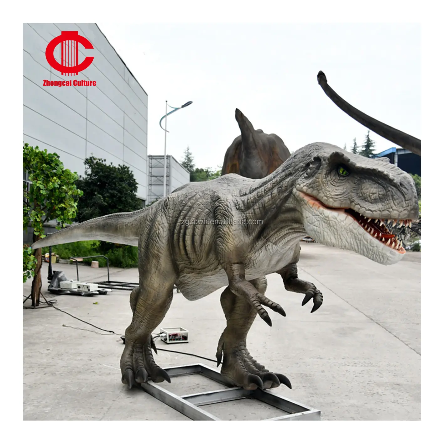 Taman Dinosaurus besar ukuran hidup dinosaurus Animatronics t-rex Robotic animatronik dinosaurus Model untuk dijual