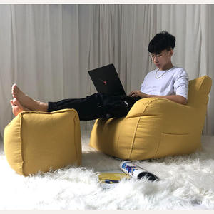 Sofá Individual Nórdico Moderno, Puff Tipo Tatami con Relleno de Espuma EPS y Tapicería de Tela Granulada - Product Image 4