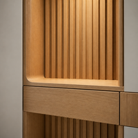 Meuble à chaussures de luxe moderne pour entrée, style italien minimaliste, rangement intégré, organisateur modulaire pour buanderie avec éclairage LED, mobilier de maison