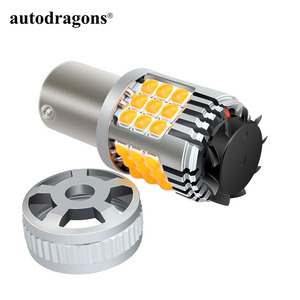 Luz Intermitente LED de 26W 2640LM 36smd BAU15S 1156 PY21W Canbus Sin Error, Color Ámbar - Product Image 6