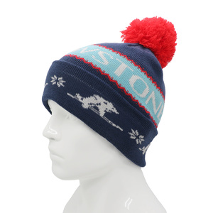 Gorro de Punto Acrílico 100% Unisex para Invierno, con Pompón, Personalizable, para Esquí y Actividades al Aire Libre, Venta al Por Mayor - Product Image 3