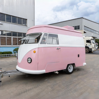 Vintage remorque alimentaire camions de crème glacée panier fourgon alimentaire électrique à vendre camion de nourriture traiter hot-dog