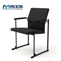Chaise de visiteur ergonomique moderne en tissu doux avec accoudoirs, écologique, pour salle de classe, bureau, salle de réunion, école - Vente en gros usine
