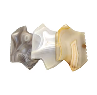 Outil facial Gua Sha en agate royale, alimenté par prise électrique, télécommande sans fil, planche de massage à gratter pour le visage, le cou, la thérapie d'acupuncture