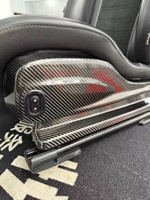 Sièges baquets de course universels 1039RTF neufs, bas de gamme, pour Sportster CS, en cuir noir avec dossier en fibre de verre et suède