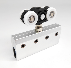 Thiết kế tinh tế di chuyển tường phần cứng với nylon con lăn bánh xe nhôm anodized trượt theo dõi con lăn cho cửa kính trượt - Product Image 3