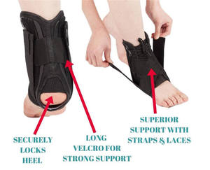 Bandage de compression anti-entorse pour le basketball et stabilisateur de cheville à lacets - Product Image 6