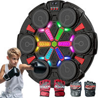 RS Nouvelle Conception Machine de Boxe Musicale Électronique en Plastique, Cible de Réaction Intelligente à Fixation Murale pour Enfants