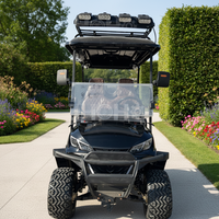 Voiturette de golf électrique tout-terrain 4 places au design luxueux, homologuée pour la route, avec batterie 48V/72V, mini-voiturette de golf