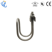 Serre-câble latéral réglable UTT13 U Sling pour support de chemin de câbles, en acier au carbone électrogalvanisé, certifié UL FM CE
