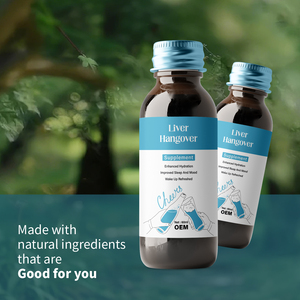 Formule à base de <span class=keywords><strong>plantes</strong></span> OEM/ODM sous marque privée pour la détoxification et la purification du <span class=keywords><strong>foie</strong></span>, boisson anti-gueule de bois, suppléments buvables pour la santé hépatique - Product Image 2