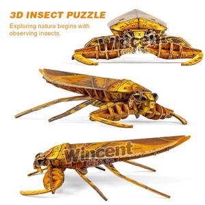 CPC Certificated Wincent B314 DIY Artesanato De Madeira Brinquedos Modelo De Madeira Kirkaldyia deyrollei 3D Puzzles De Madeira - Product Image 3