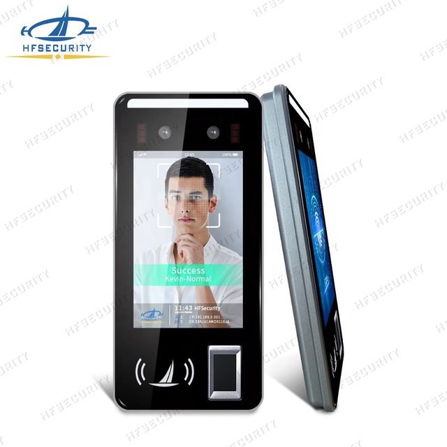 HFSecurity FR05 Waterproof Biometric Face Recognition FingerprintTime Recording Attendance Machine with Free Sdk