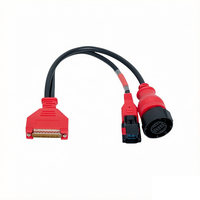 Accessoires de diagnostic pour camions Cummins : Faisceau de câblage OBDII-16P femelle vers 16P+32P, câble de raccordement un-vers-deux